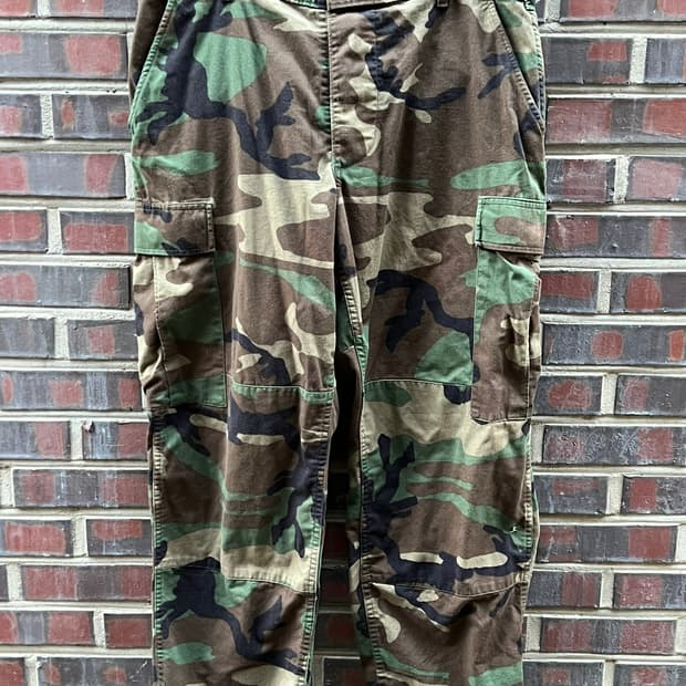 [34] 미군 BDU 우드랜드 카모 카고팬츠 빈티지 밀리터리 미군 바지