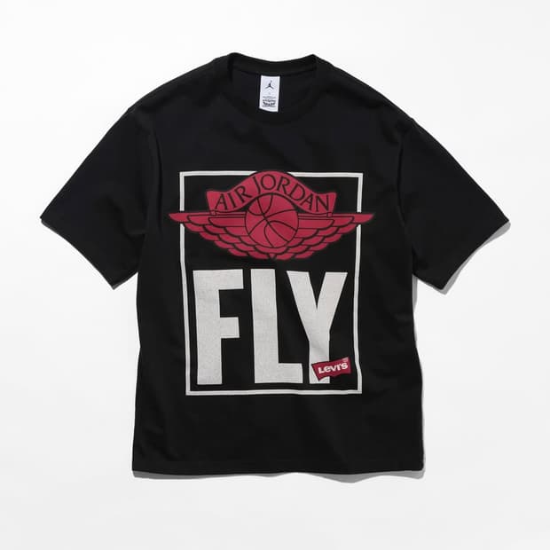 [L]조던 리바이스 숏슬리브 티셔츠 블랙