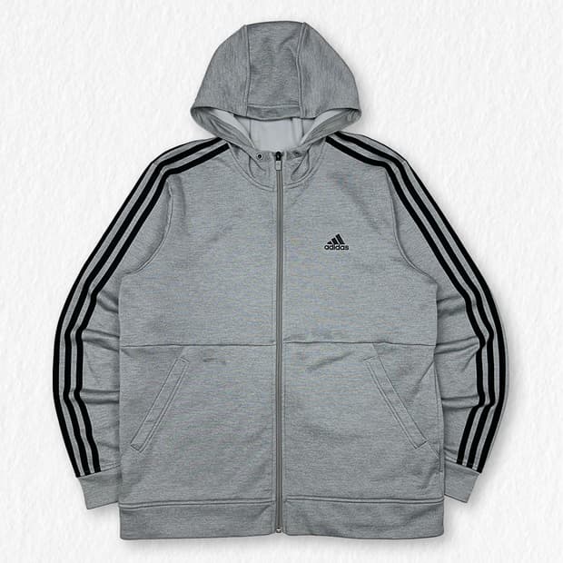 아디다스 테크 기모 후드집업