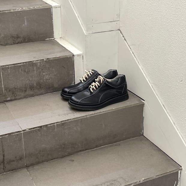 케네스 콜 블랙 캐쥬얼 레더 슈즈