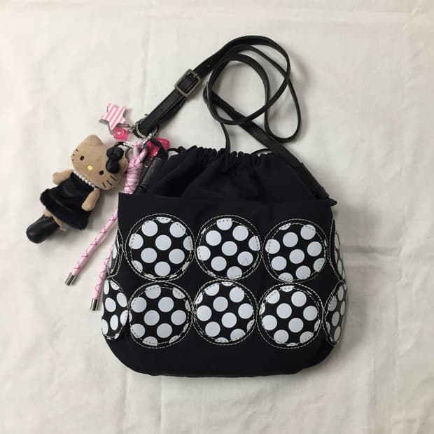 (희귀,핀터걸)Laisser Faire 폴카도트 크로스백, 모리걸