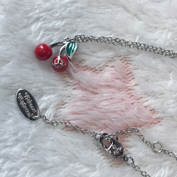 비비안웨스트우드 목걸이 미스티 체리 발렌타인 목걸이 펜던트 빈티지