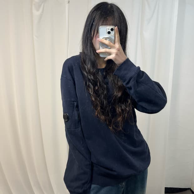 CP Company Navy Long Sleeve Top