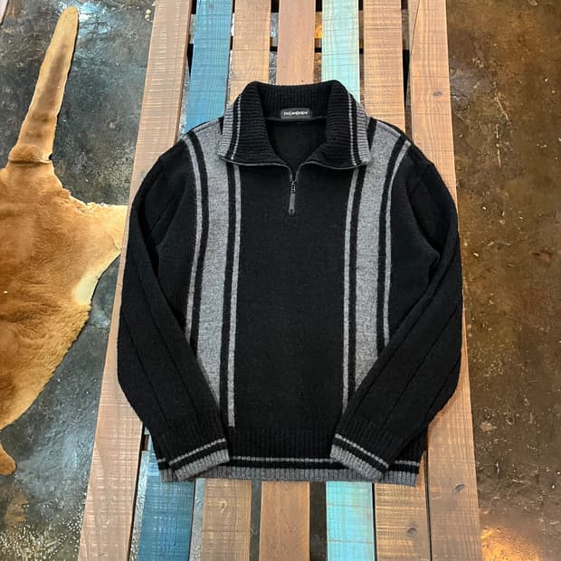 입생로랑 울 니트 풀오버 유니섹스 빈티지