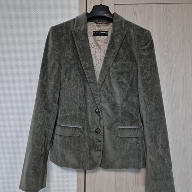돌체앤가바나 벨벳 블레이저 자켓