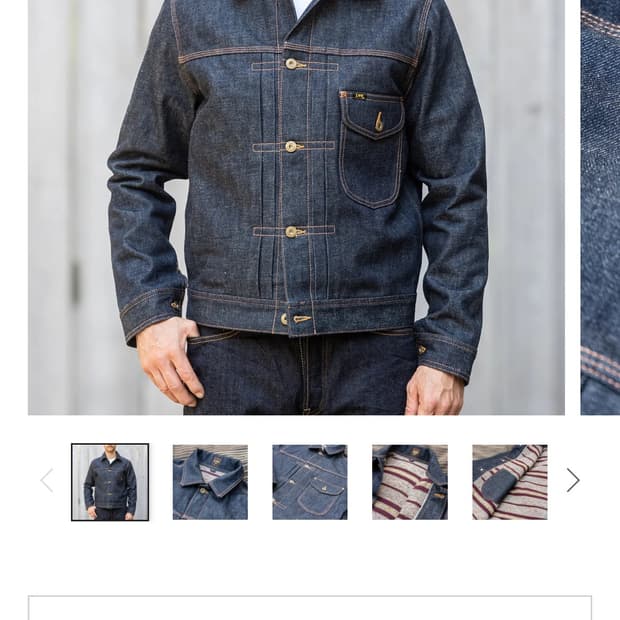 Lee 101 cowboy jacket lined