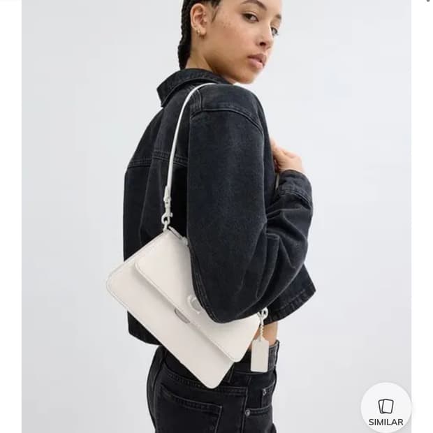 코치 주노백 화이트 새상품