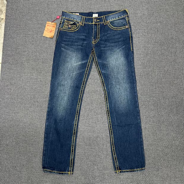 트루릴리전 로우 데님 팬츠