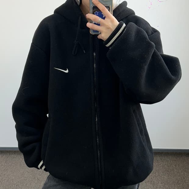 Nike 나이키 후리스 블랙 후드티