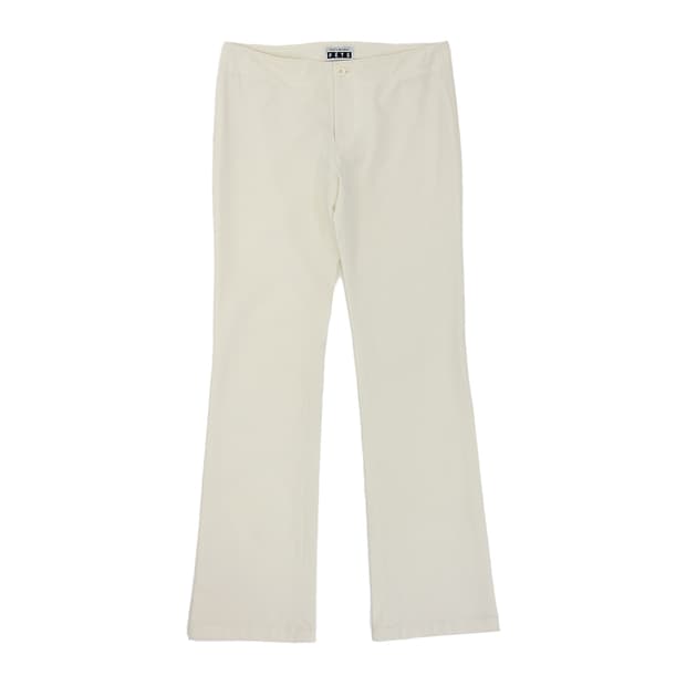 Issey Miyake FETE Ivory Bootcut Pants/ 2