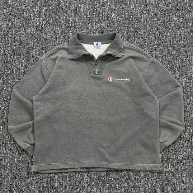 챔피온 00‘s 스웨트 크롭 카라티 L