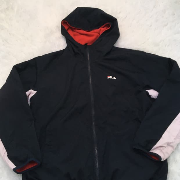 빈티지 네이비 휠라 양면 점퍼 y2k 스트릿 갸루 펑키 일본빈티지688 