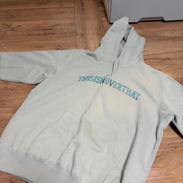 디스이즈네버뎃 후드티 아이보리