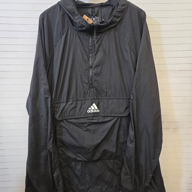 아디다스 바람막이 아노락 블랙 4XL