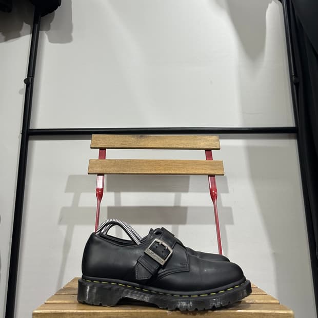 UK7) 닥터마틴 로퍼 남성 남자 구두 1461 블랙 버클 풀업