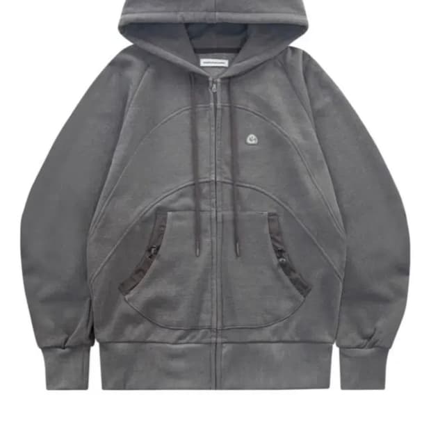 스마트어반유즈풀 스트링포켓 후드집업 블랙 코이세이오