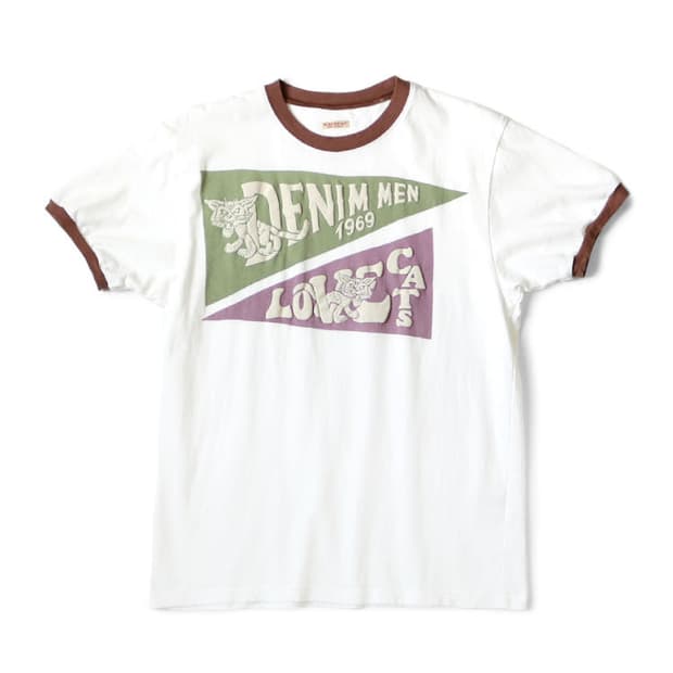 KAPITAL 캐피탈 20/천축 링거 T (페넌트 DENIM MEN LO