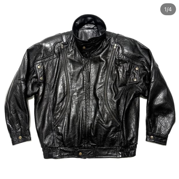 레더 봄버 자켓