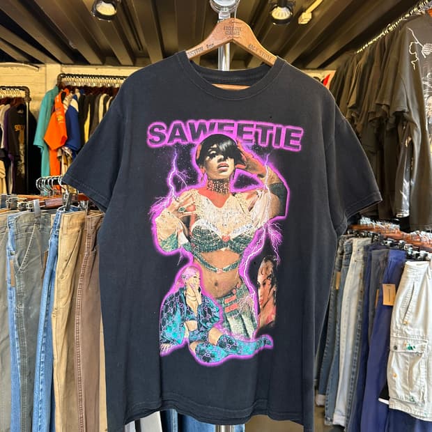 사위티 Saweetie 래퍼 프린팅 티셔츠
