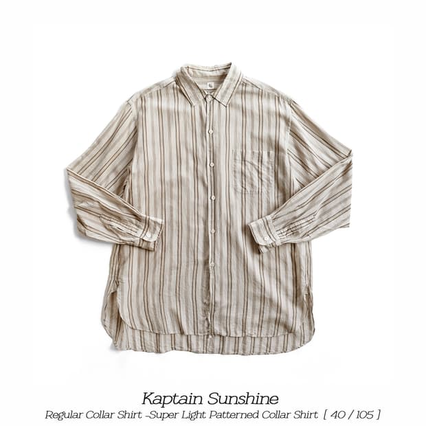 캡틴선샤인 슈퍼라이트 레귤러 칼라셔츠 40(105)사이즈