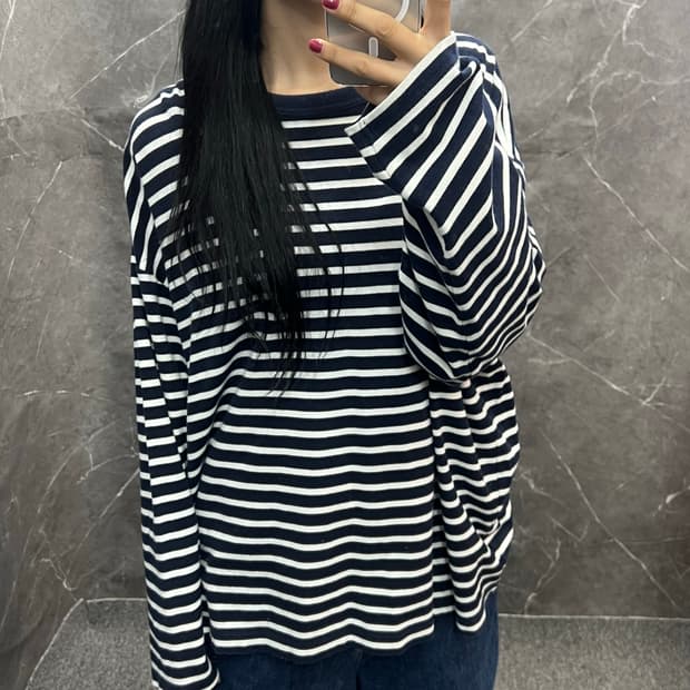 Fat 스트라이프 롱슬리브