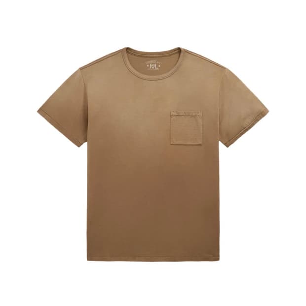 RRL 가먼트다잉 포켓 티 XL 머드 (새상품)