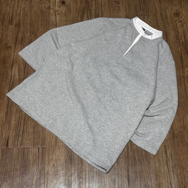 바바리안 스포츠웨어 헨리넥 롱 슬리브 럭비 티셔츠