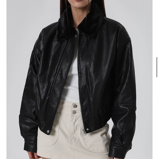 급처) 블랙업 [MADE] 크레시 퍼 레더 블루종