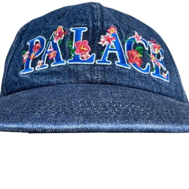 Palace 팔라스 플라워 데님 모자 블랙