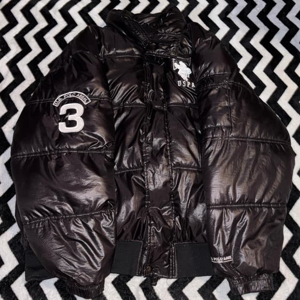 U.S. 폴로 아센 패딩 블랙