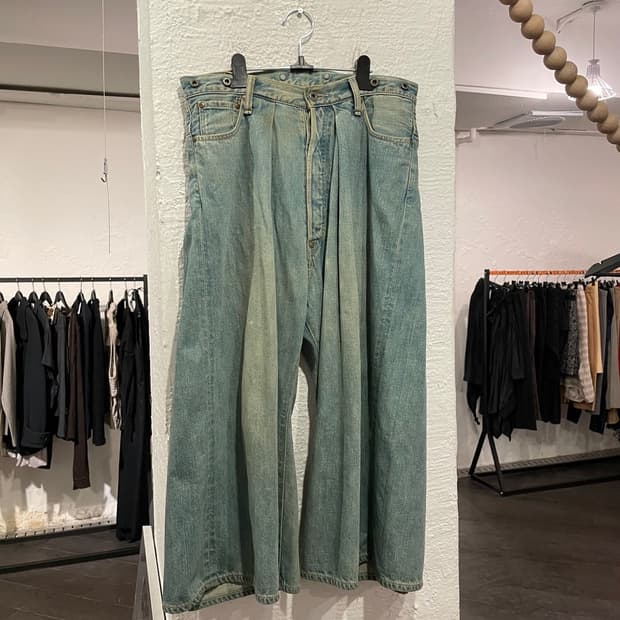 캐피탈 하카마 데님팬츠