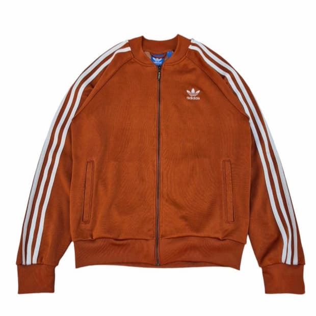 110) adidas 아디다스 슈퍼스타 당근 져지 트랙탑 딥오렌지
