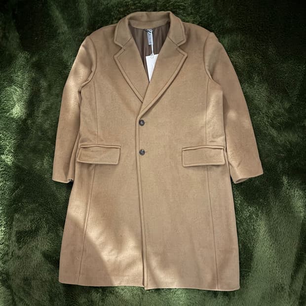 [L] 언어펙티드 21FW 오버사이즈드 체스터필드 코트 카멜