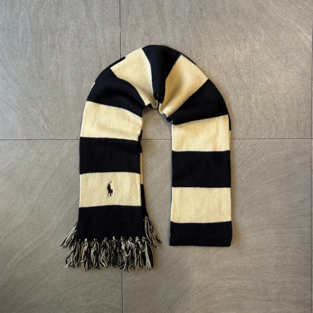 폴로 정품 국내 매장 정품 울 머플러 목도리