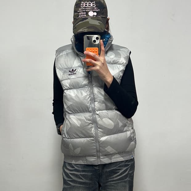 00s 아디다스 올드스쿨 리버시블 패딩 베스트
