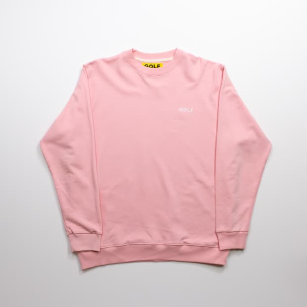 골프왕 골프 미니 로고 스웻셔츠 핑크