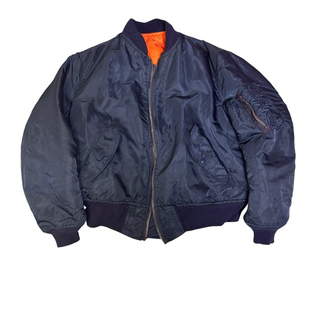 빈티지 알파인더스트리 ma-1 항공점퍼 다크네이비 M