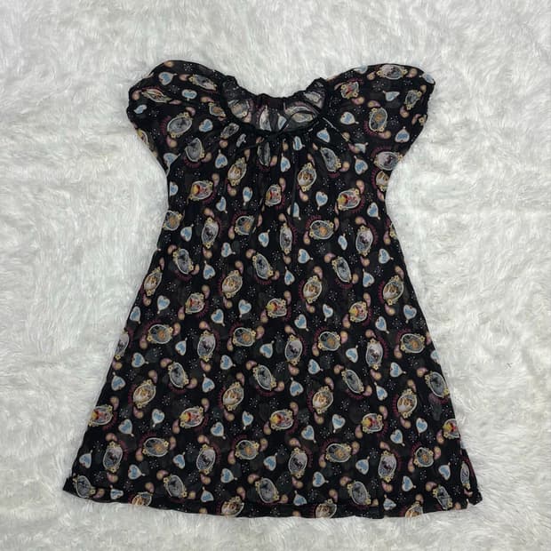 Hysteric Glamour 고양이 거울패턴 블라우스