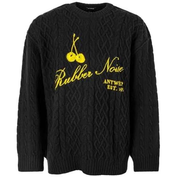 [S] 라프시몬스 19fw 아란 니트 블랙