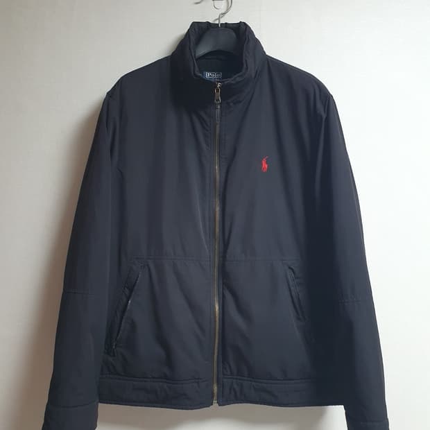 폴로 랄프로렌 남성 집업 자켓 블랙 레드포니 L