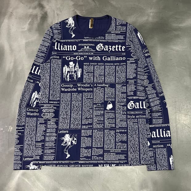  존갈리아노 레터링 티셔츠 y15204