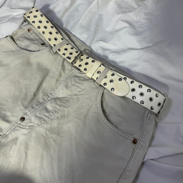 빈티지 스터드 벨트