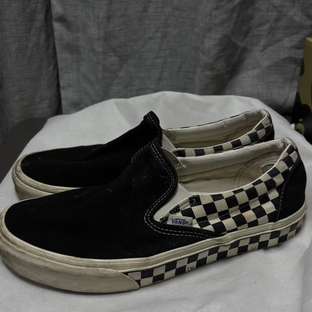 [275] 반스 슬립온 tm 사이드월 체커 블랙