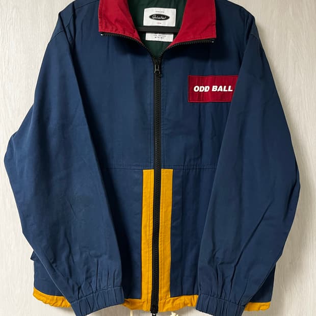 콰이어티스트(Quietist) 컬러블럭 레트로 스포츠 자켓 블루 L(10