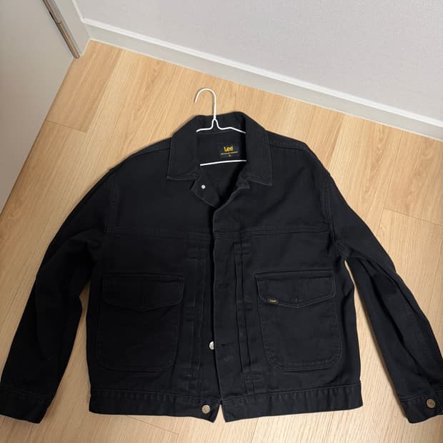 리 코튼 1st 트러커 자켓 블랙