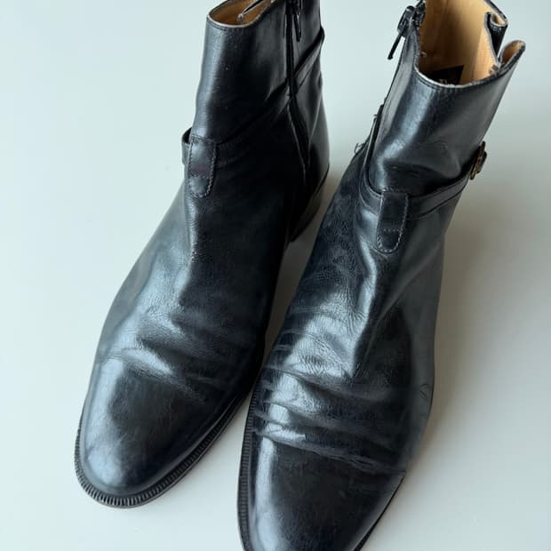 빈티지 구찌 Gucci Leather Ankle Boots