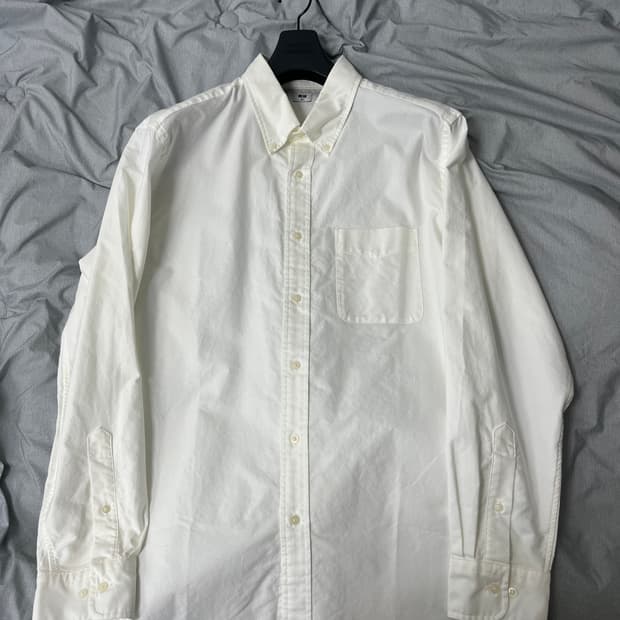유니클로 / 옥스포드 셔츠 오프화이트 / XL