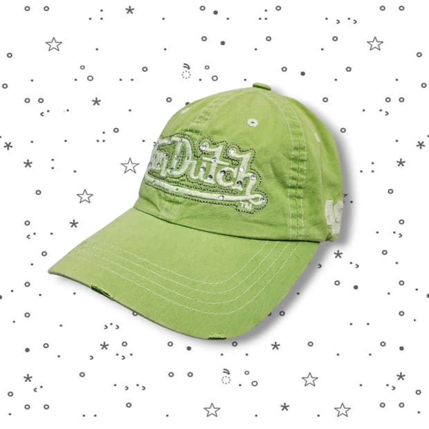  VonDutch 본더치 큐빅 그린 캡