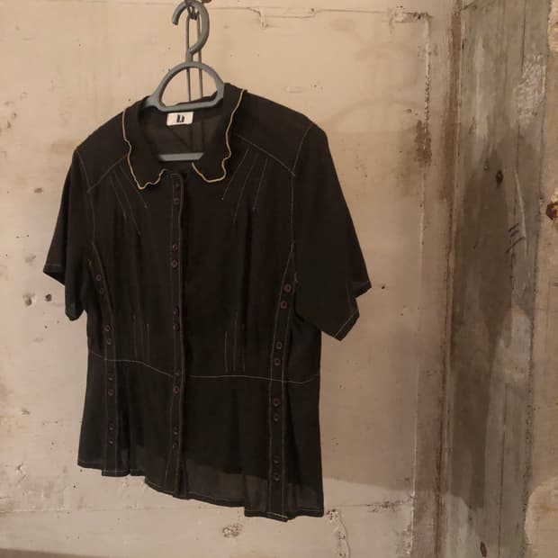 t.b Teresa van Buren Silk Button Blouse