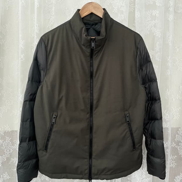 M) 마시모두띠 덕다운 퀼팅 자켓 카키